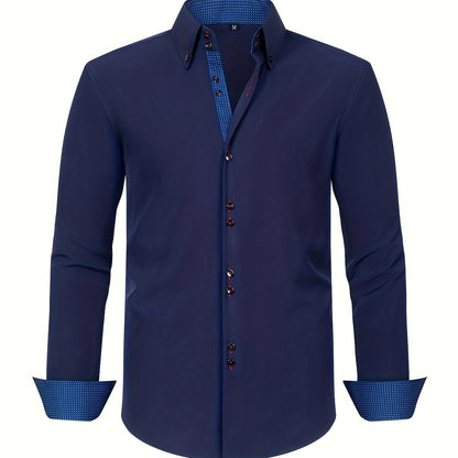 Alberto | Lightweight Elegant Shirt with Contrast Details