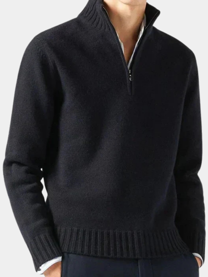 Sevanno | Men’s Wool Zip Turtleneck