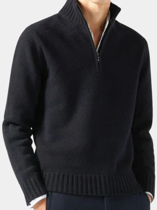 Sevanno | Men’s Wool Zip Turtleneck