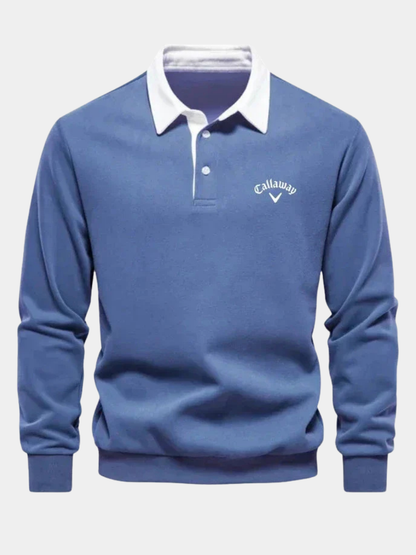 Sevanno | Polo Sweater with Refined Contrasts