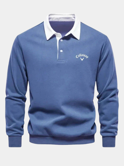 Sevanno | Polo Sweater with Refined Contrasts