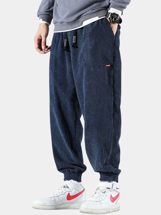 Sevanno | Erkek Fitilli Kadife Jogger