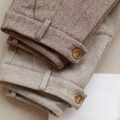 Tailored Pure Wool Elegant Trousers
