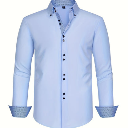 Alberto | Lightweight Elegant Shirt with Contrast Details