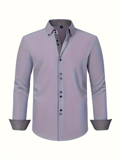 Alberto | Lightweight Elegant Shirt with Contrast Details