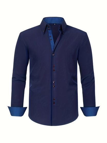 Alberto | Lightweight Elegant Shirt with Contrast Details