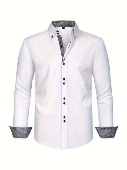 Alberto | Lightweight Elegant Shirt with Contrast Details