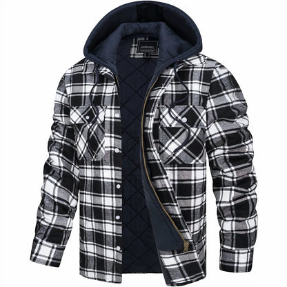 Sevanno | Plaid Hooded Jacket
