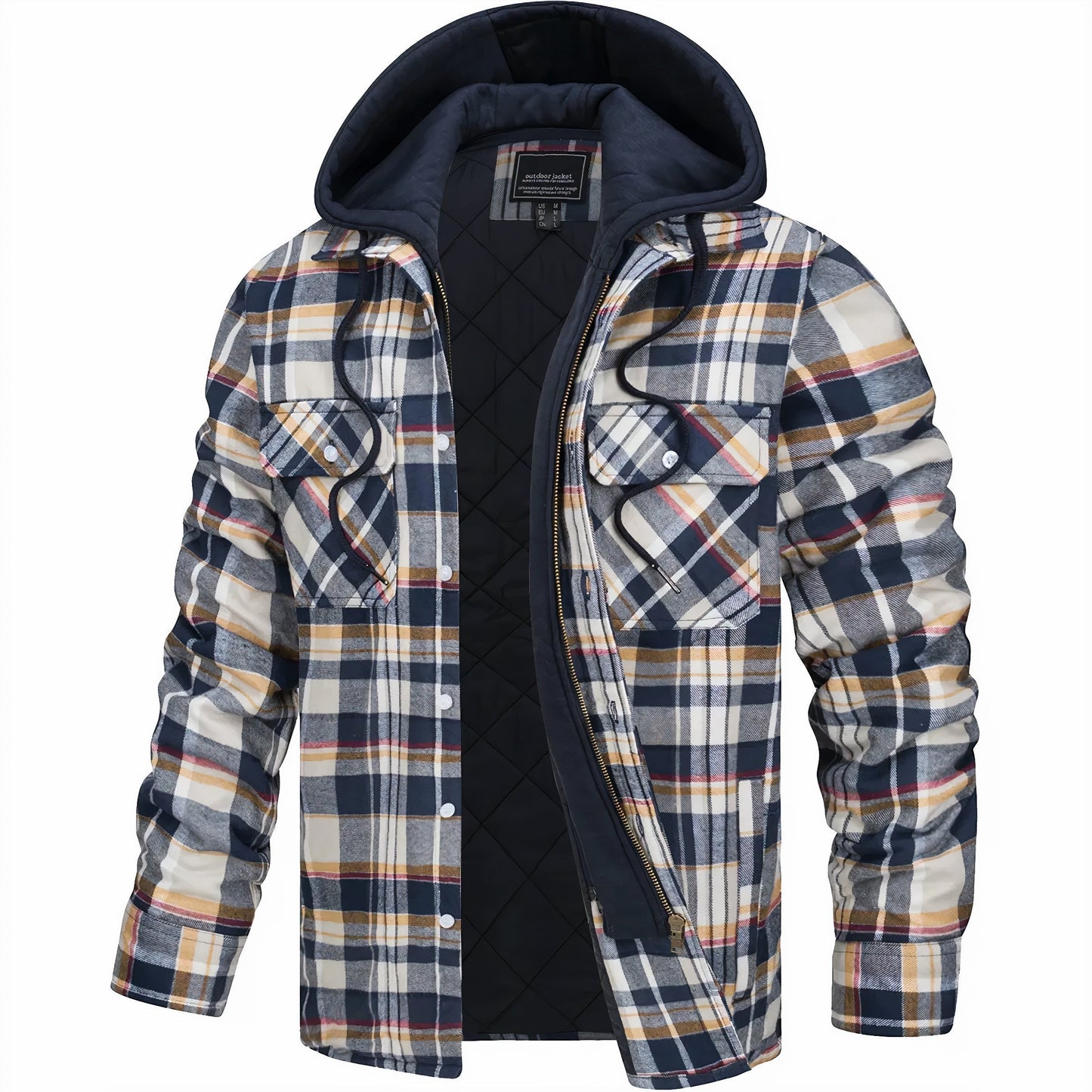 Sevanno | Plaid Hooded Jacket