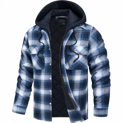 Sevanno | Plaid Hooded Jacket