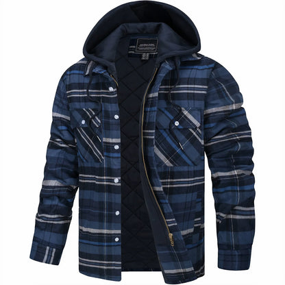 Sevanno | Plaid Hooded Jacket