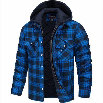 Sevanno | Plaid Hooded Jacket