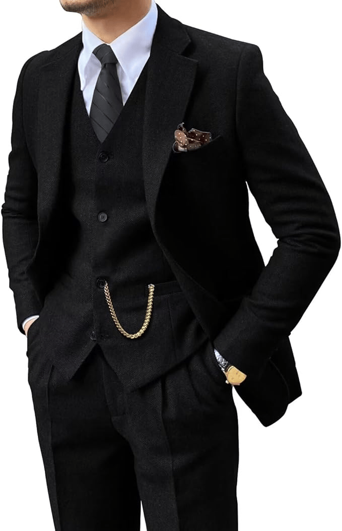 Sevanno | Men’s Herringbone Suit
