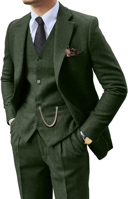 Sevanno | Men’s Herringbone Suit