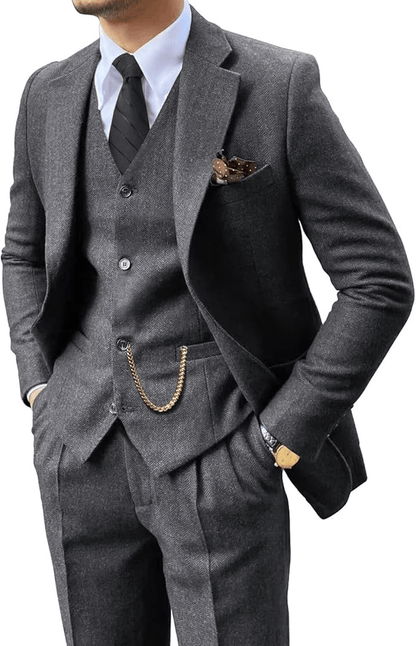 Sevanno | Men’s Herringbone Suit