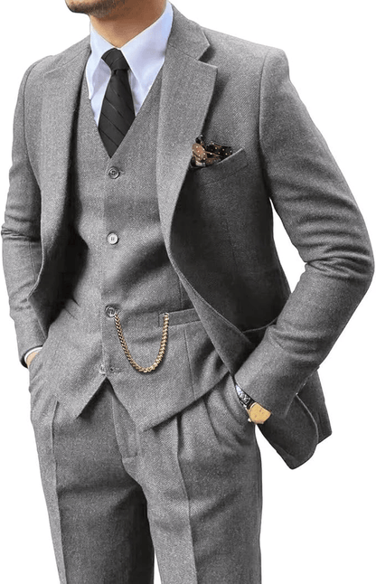Sevanno | Men’s Herringbone Suit