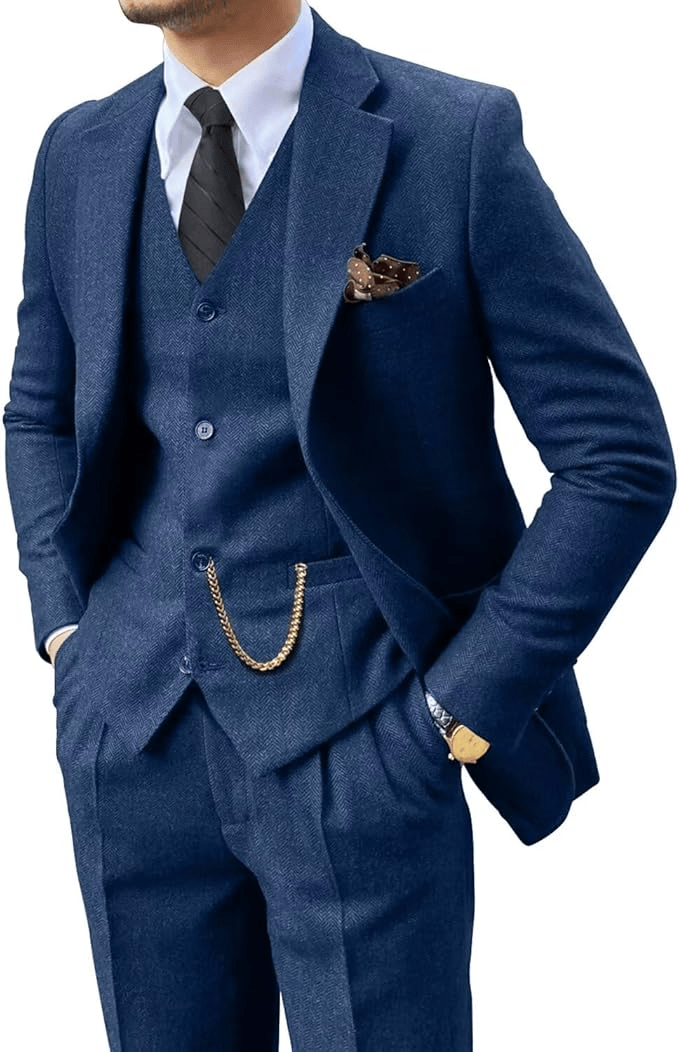 Sevanno | Men’s Herringbone Suit