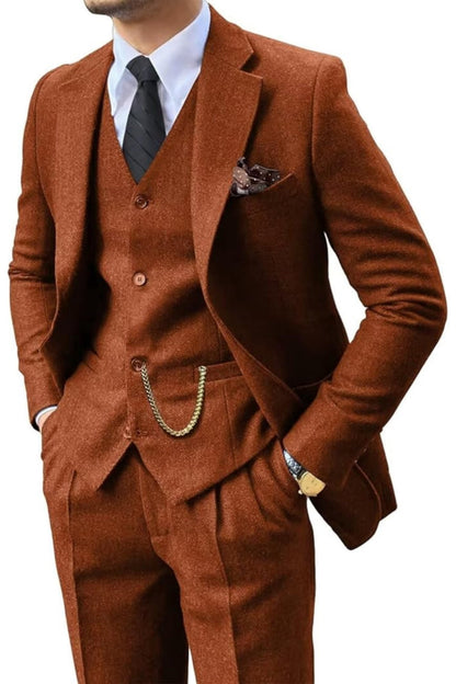 Sevanno | Men’s Herringbone Suit