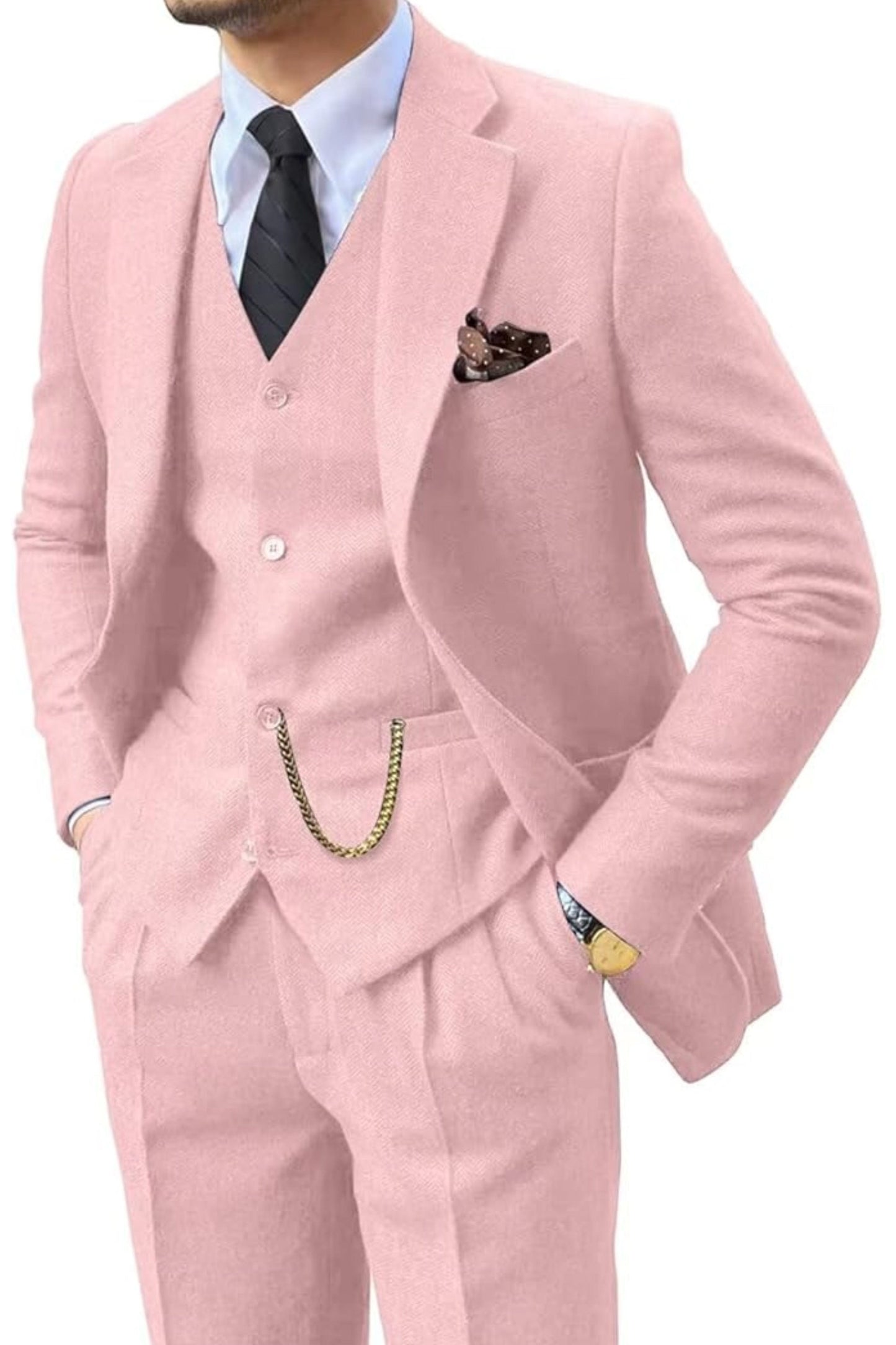 Sevanno | Men’s Herringbone Suit